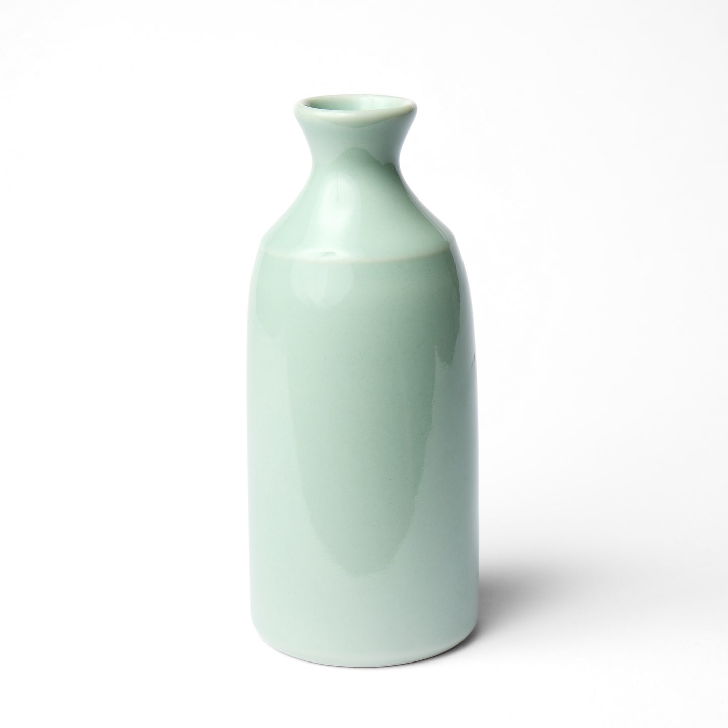 Celadon Rose Window Sake Bottle