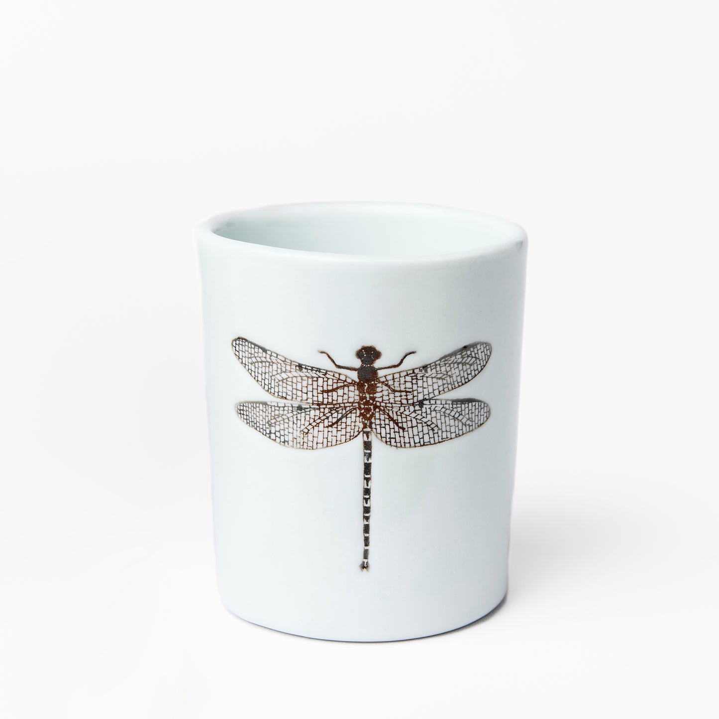 Large White Dragonfly Cup