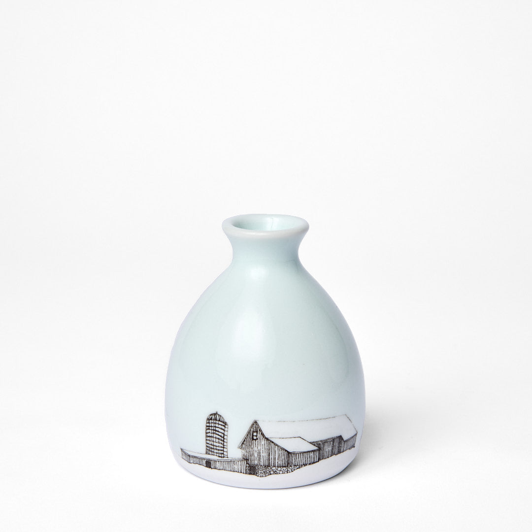 White Barn Bud Vase