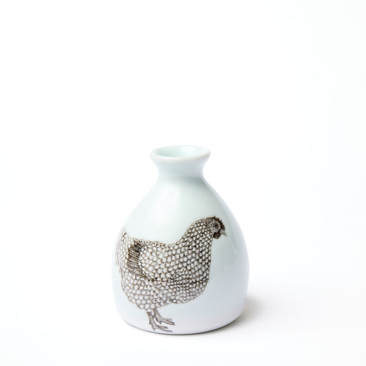 White Hen Bud Vase