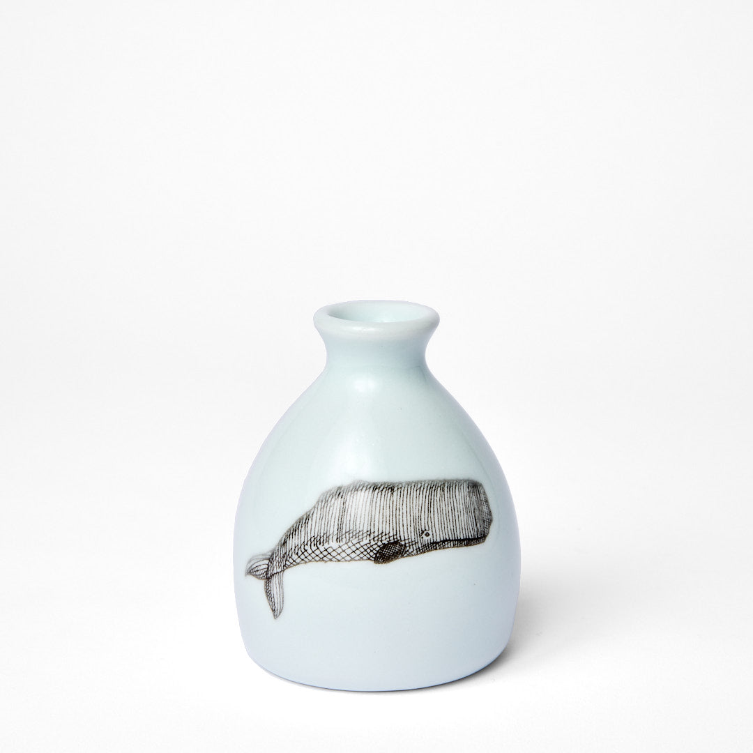 White Whale Bud Vase