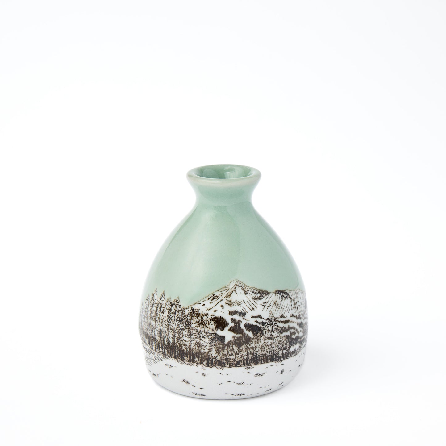 Celadon Big Sky Mountain Bud Vase