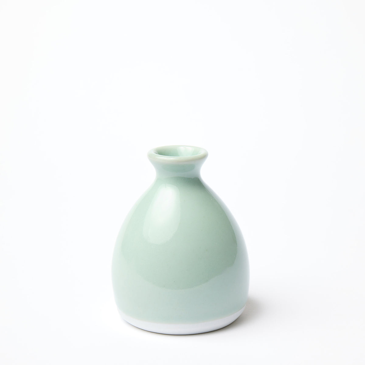 Celadon Double Penguin & Moon Bud Vase