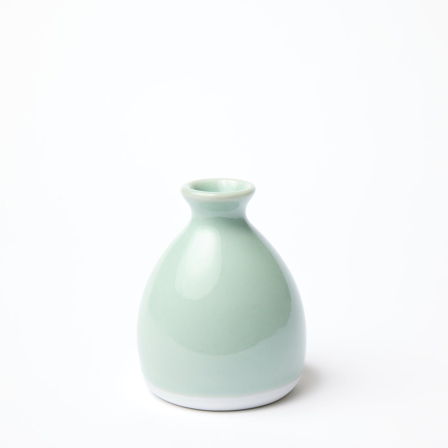 Celadon Fox Bud Vase