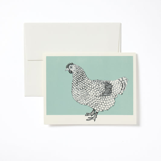 Celadon Hen Notecard
