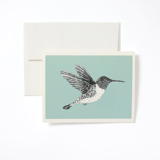 Celadon Hummingbird Notecard