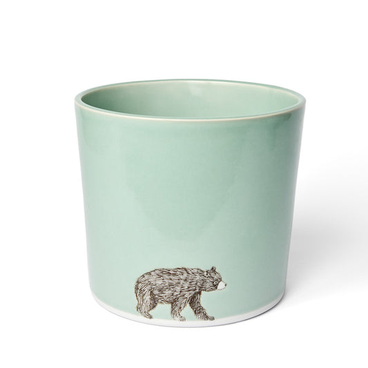 Large Celadon Bear Crock