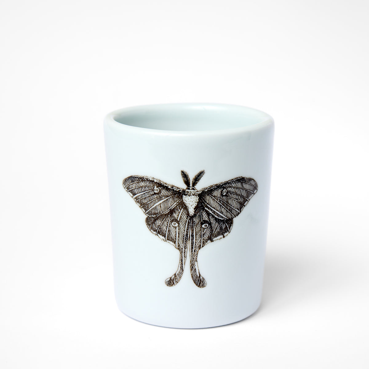 Large White Luna Moth Cup