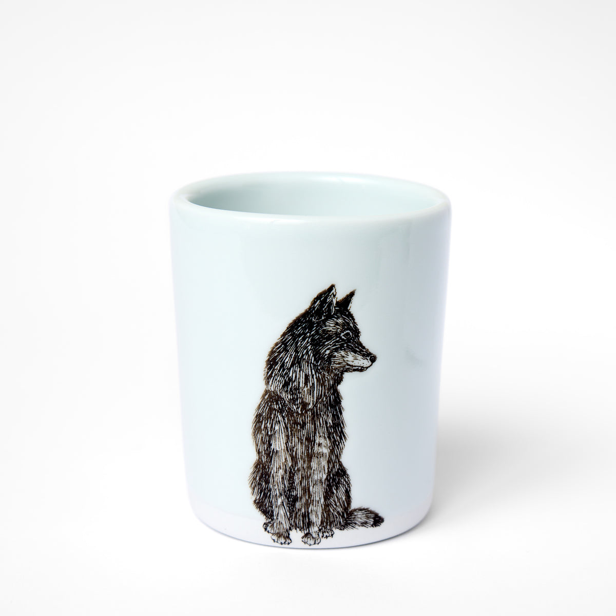 Large White Wolf Cup