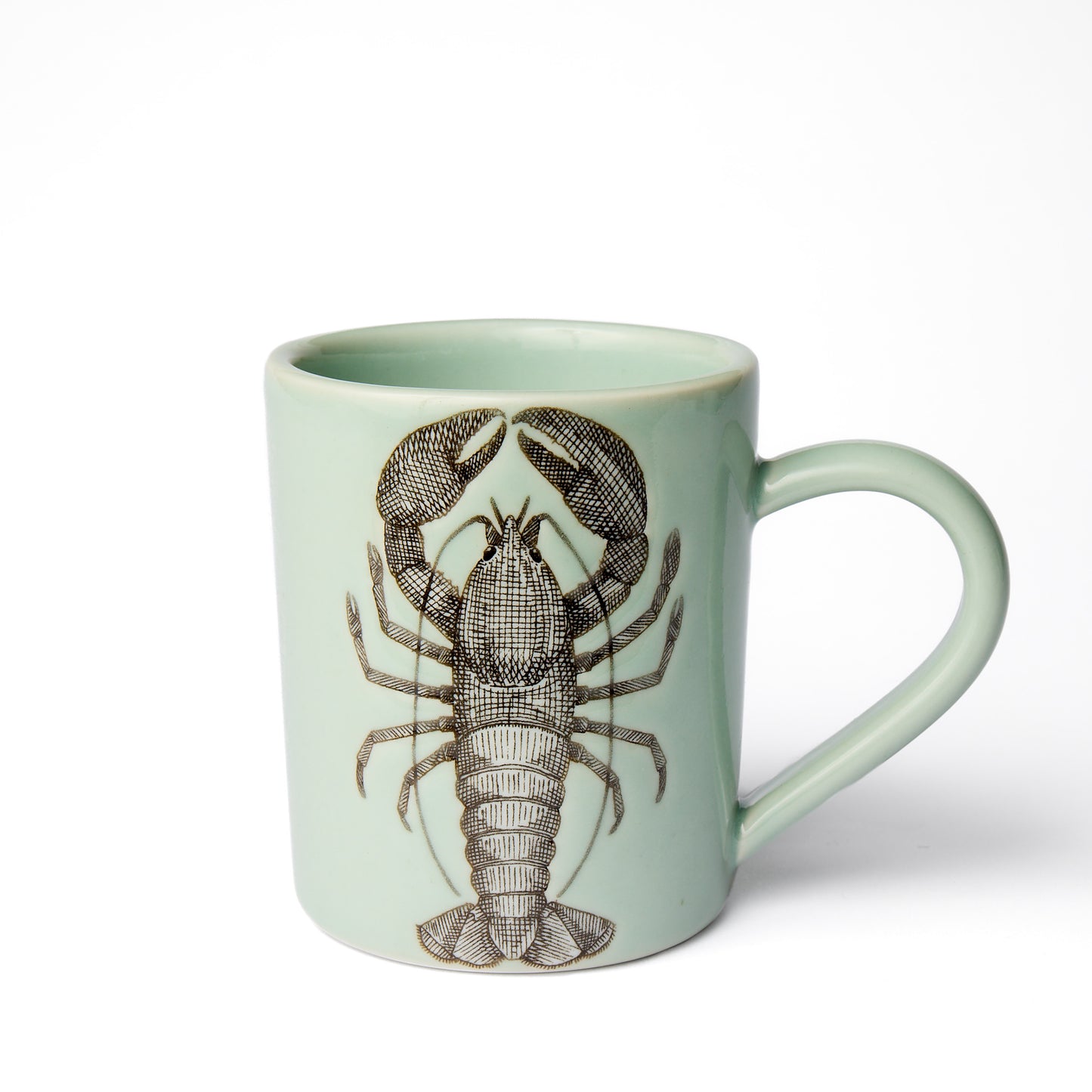 Large Celadon Lobster Mug