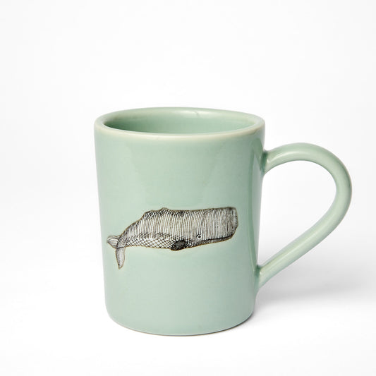 Large Celadon Whale Mug