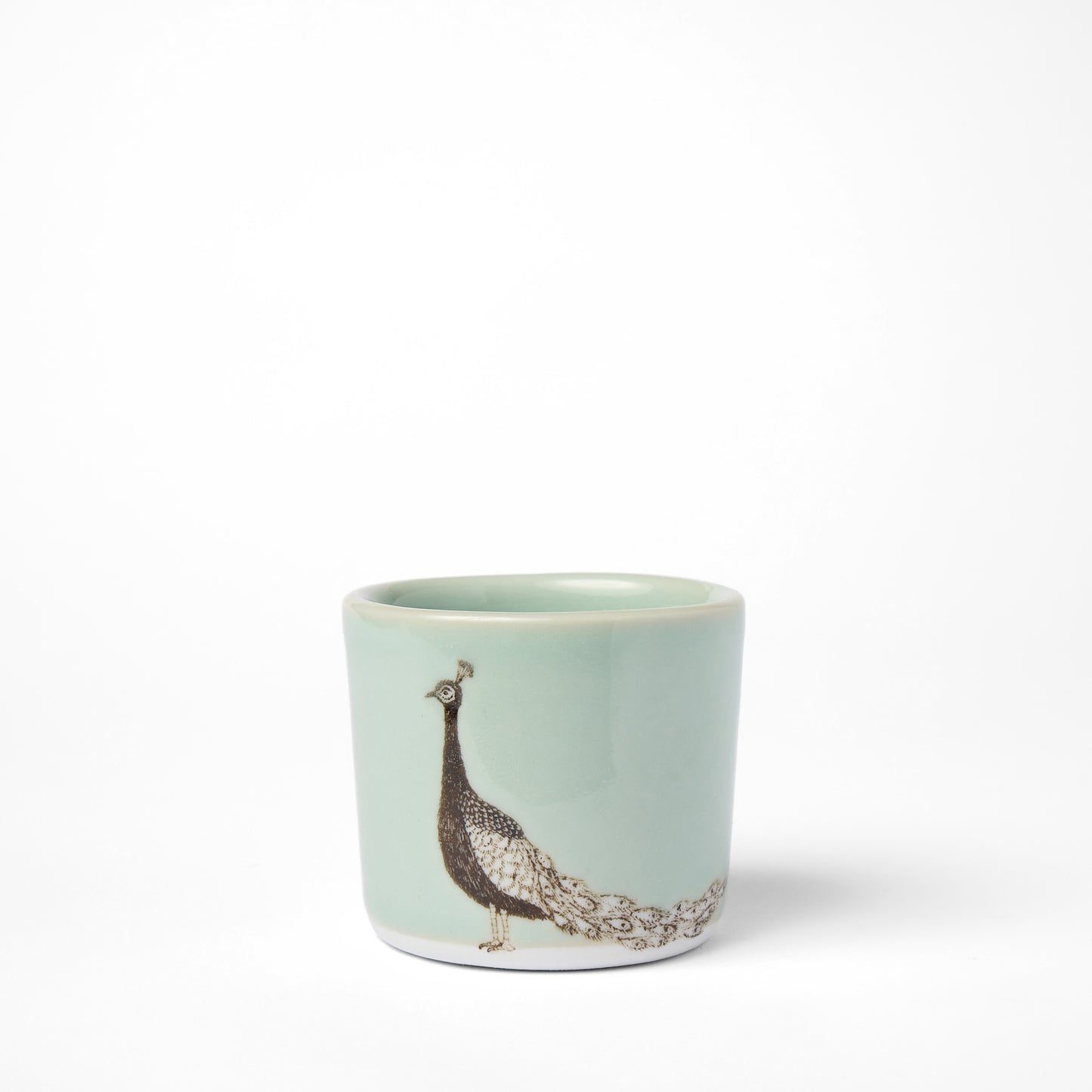 Little Celadon Peacock Cup