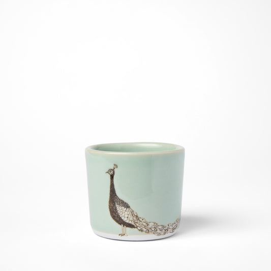 Little Celadon Peacock Cup