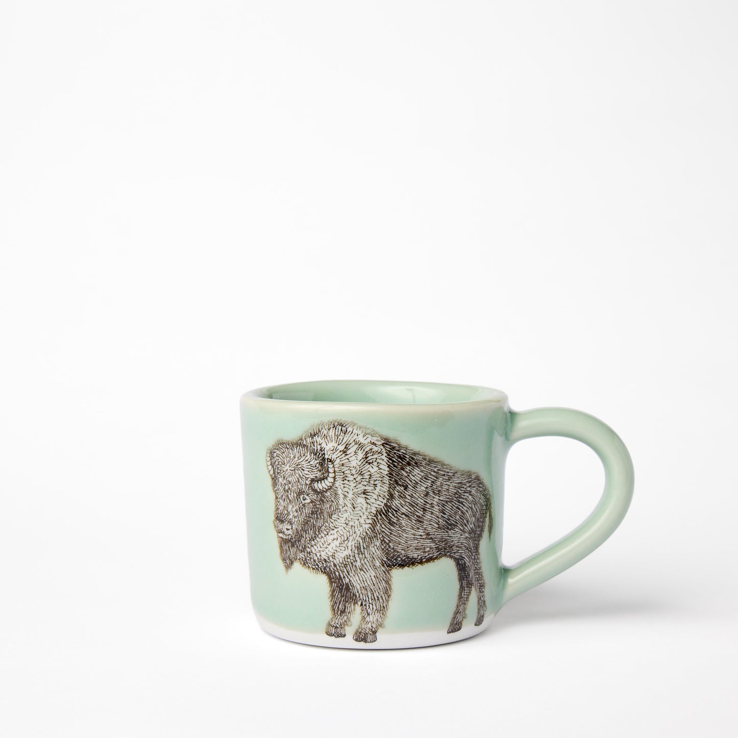Little Celadon Bison Mug