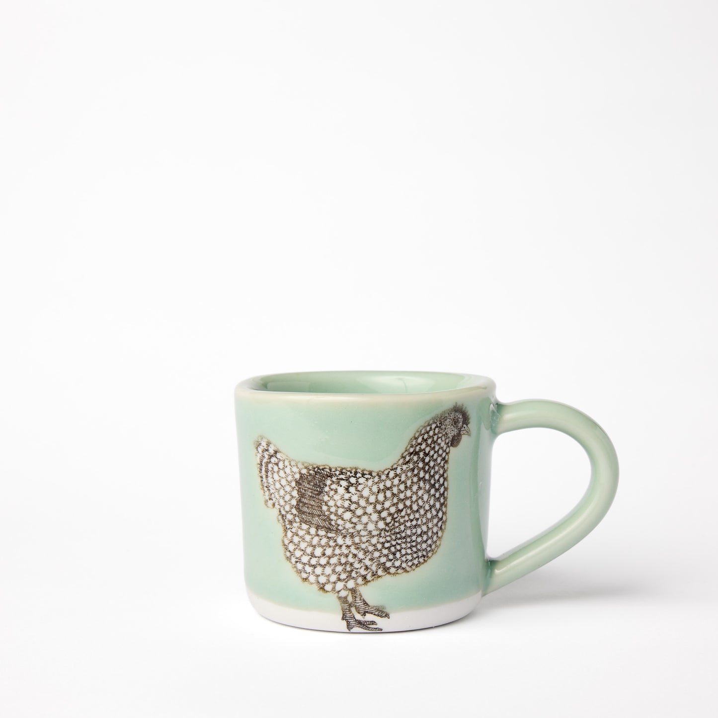 Little Celadon Hen Mug