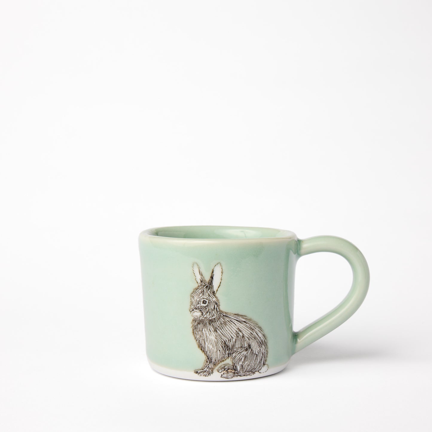 Little Celadon Rabbit Mug