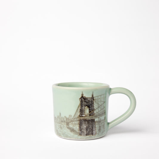 Little Celadon Roebling Bridge Mug