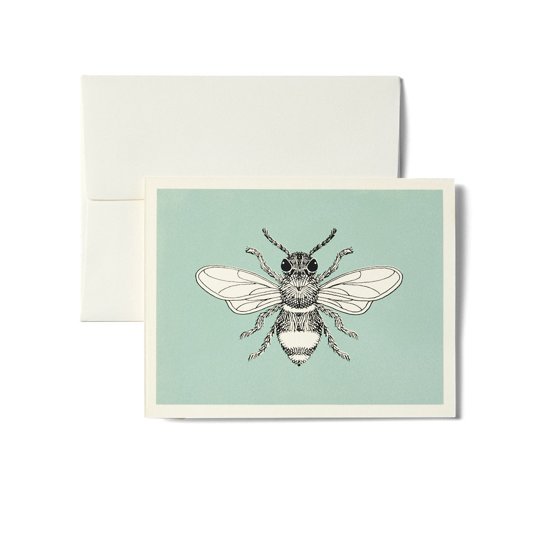 Celadon Bee Notecard