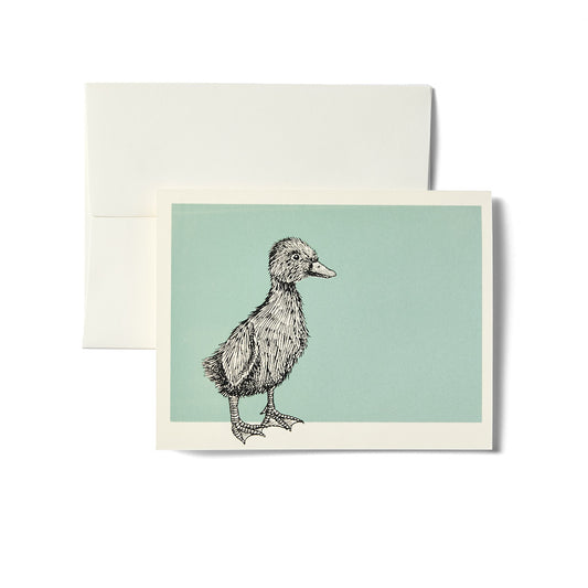 Celadon Fountain Square Notecard