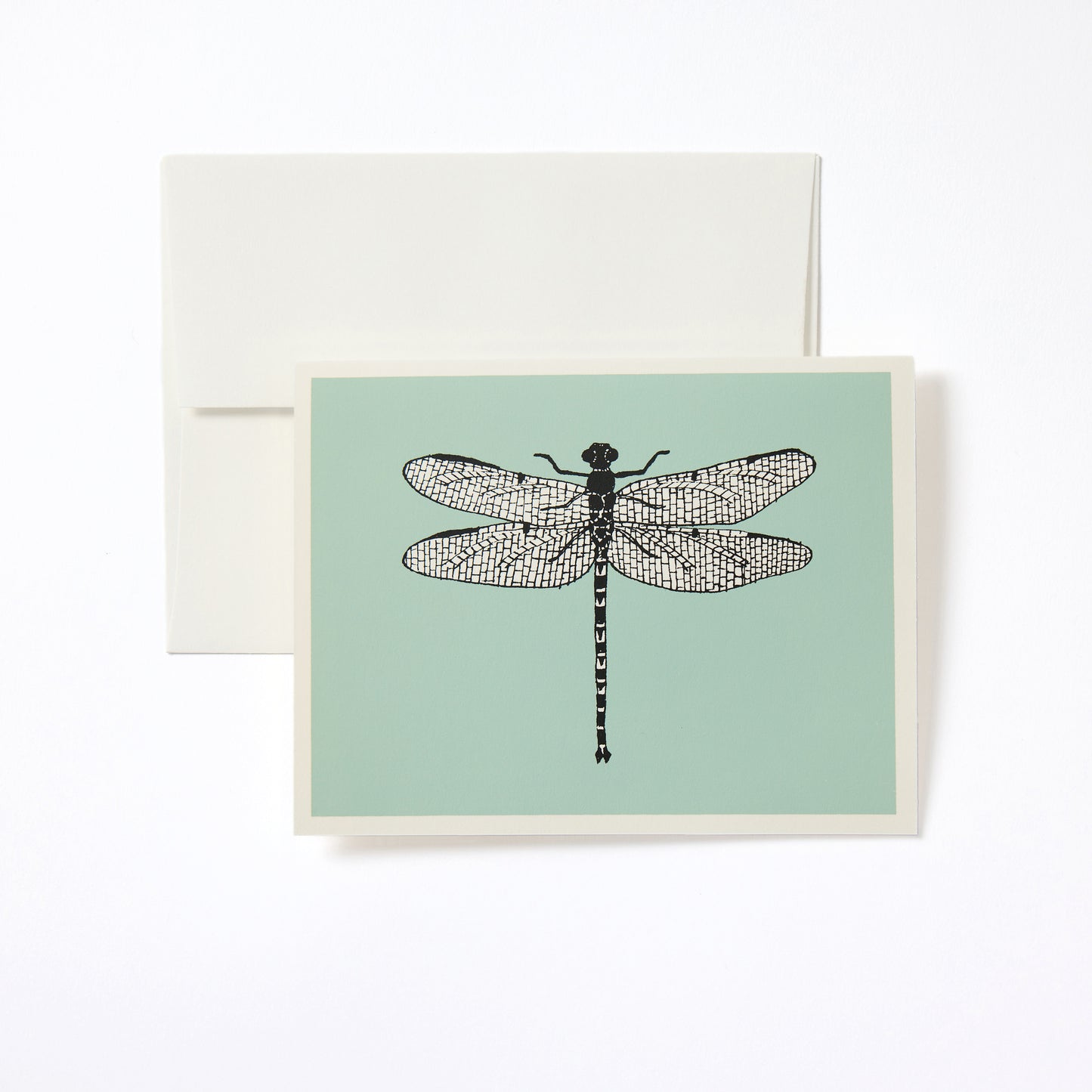 Celadon Dragonfly Notecard