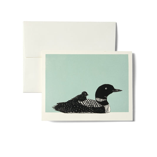 Celadon Loon Notecard