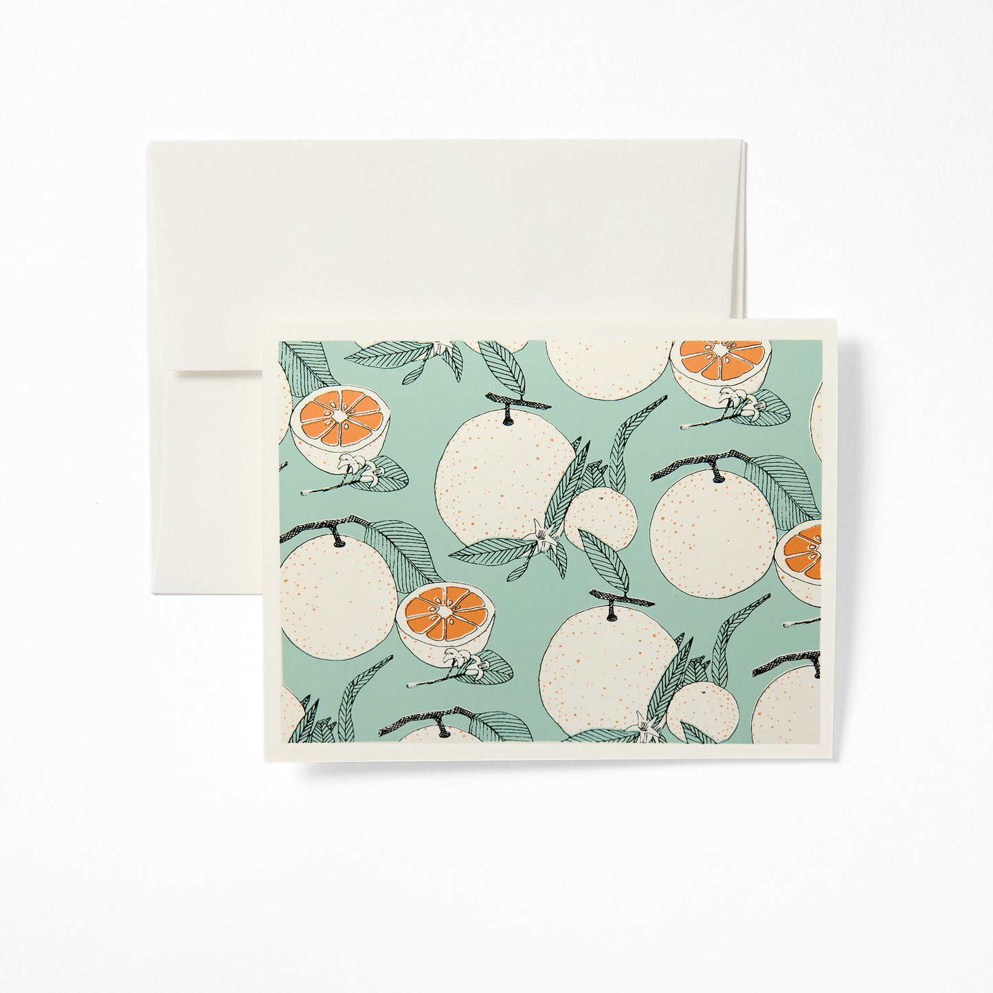 Orange Pattern Notecard