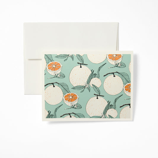 Orange Pattern Notecard