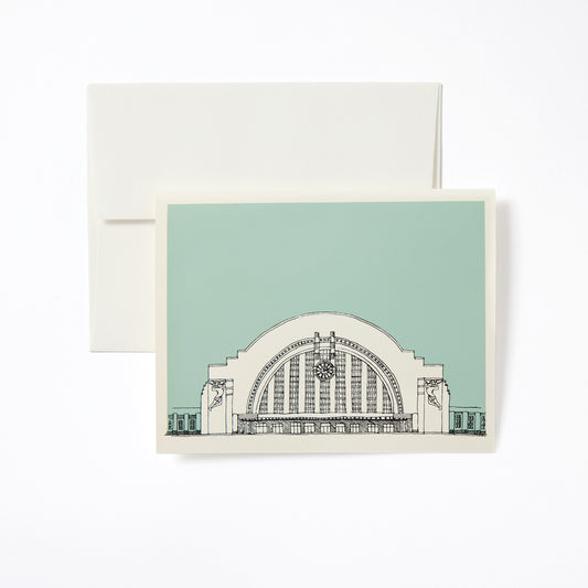 Celadon Union Terminal Notecard