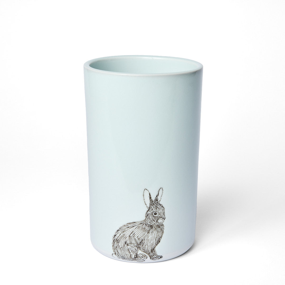 White Rabbit Narrow Vase