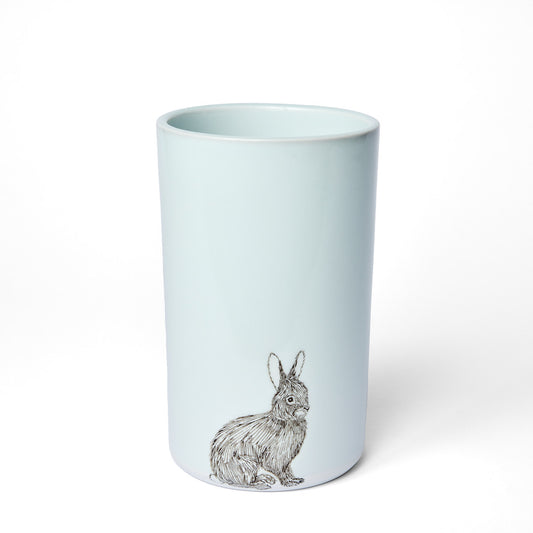 White Rabbit Narrow Vase