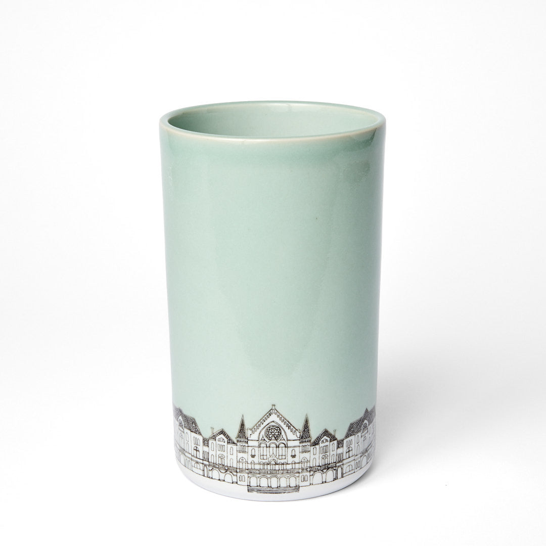 Celadon Music Hall Narrow Vase