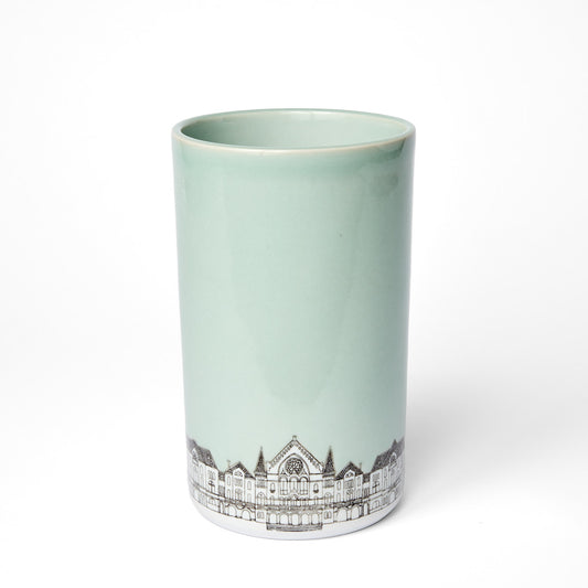 Celadon Music Hall Narrow Vase