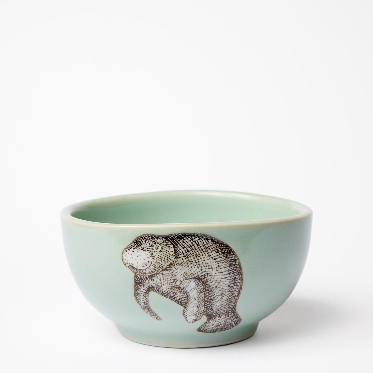 Small Celadon Manatee Bowl