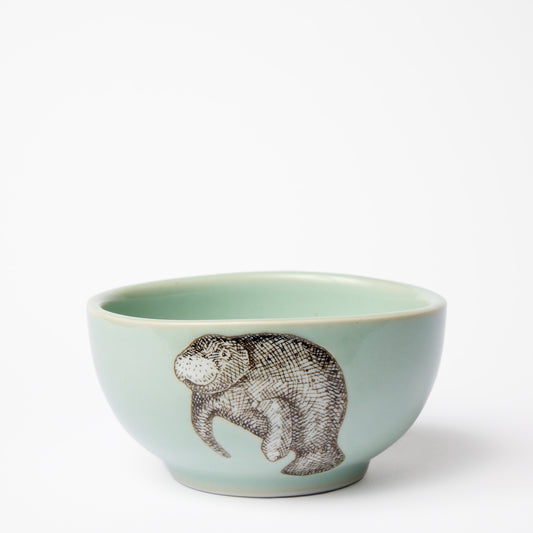 Small Celadon Manatee Bowl