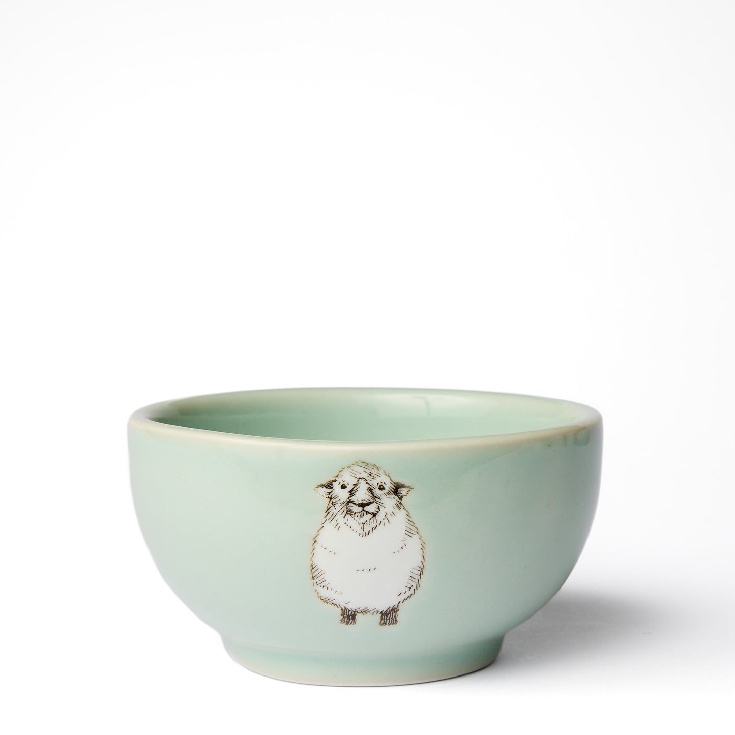 Small Celadon Sheep Bowl