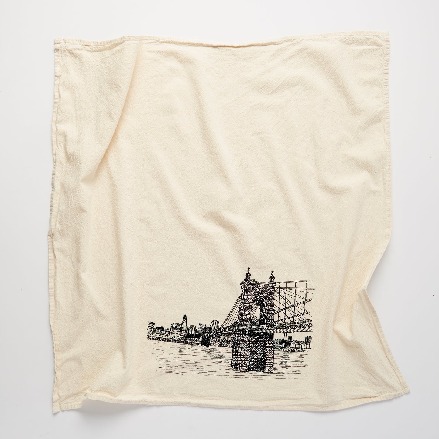 Roebling Bridge Towel