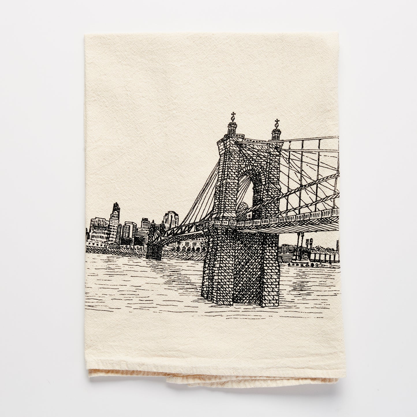 Roebling Bridge Towel