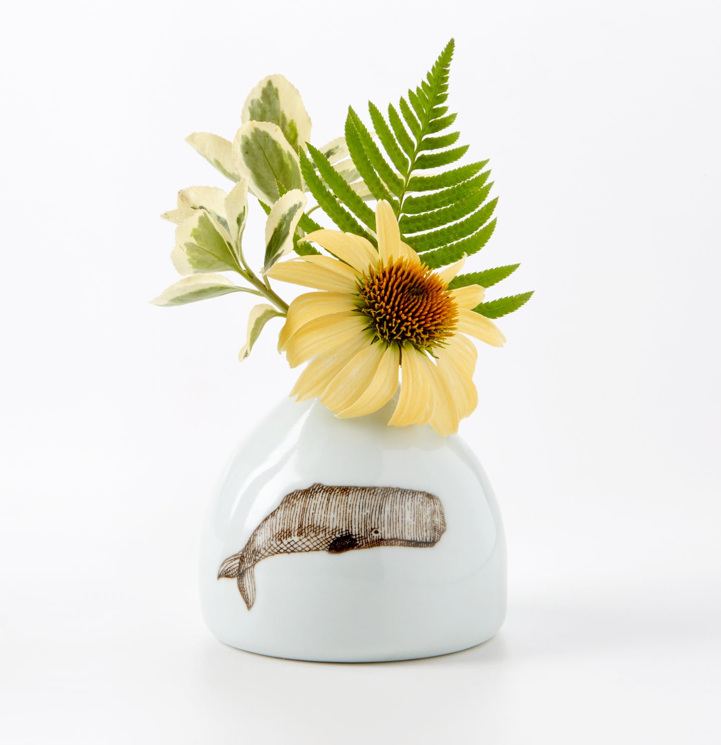 White Whale Bud Vase