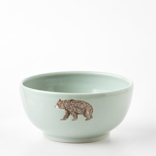 Large Celadon Bear Bowl