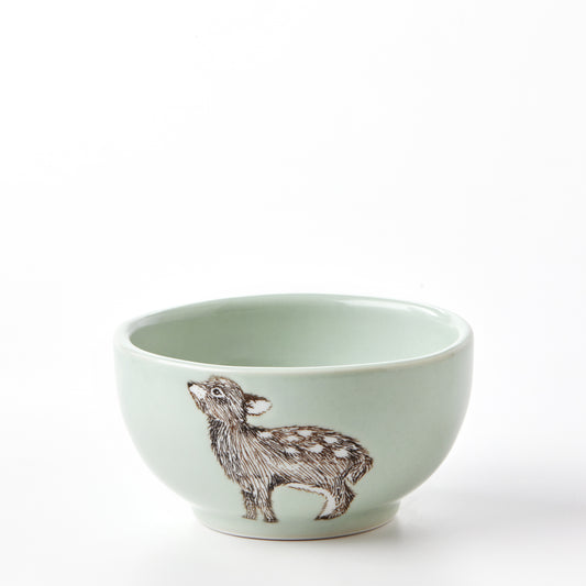 Small Celadon Fawn Bowl