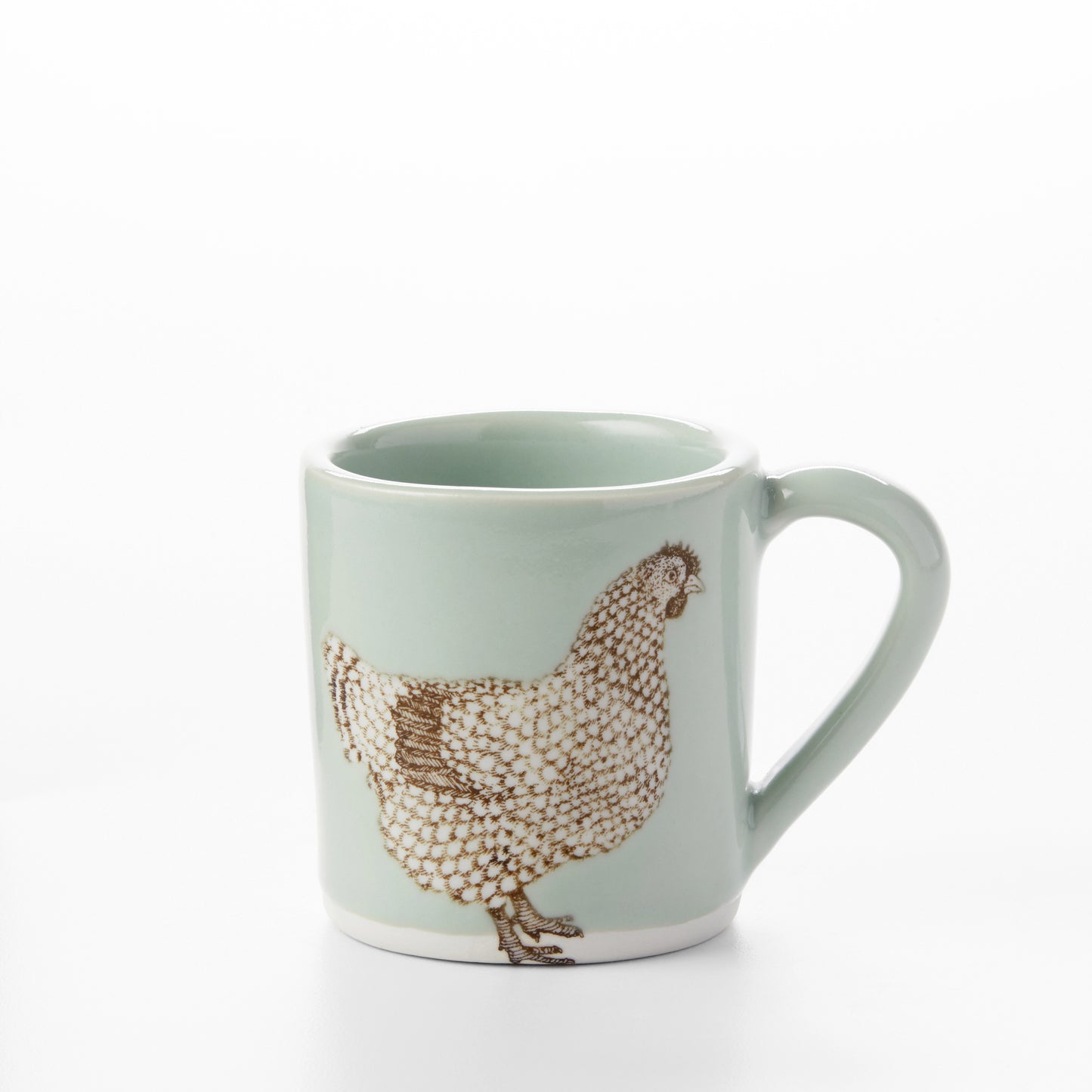 Small Celadon Hen Mug