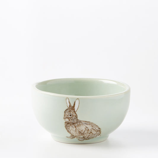 Small Celadon Rabbit Bowl