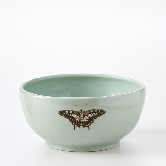 Large Celadon Swallowtail Bowl