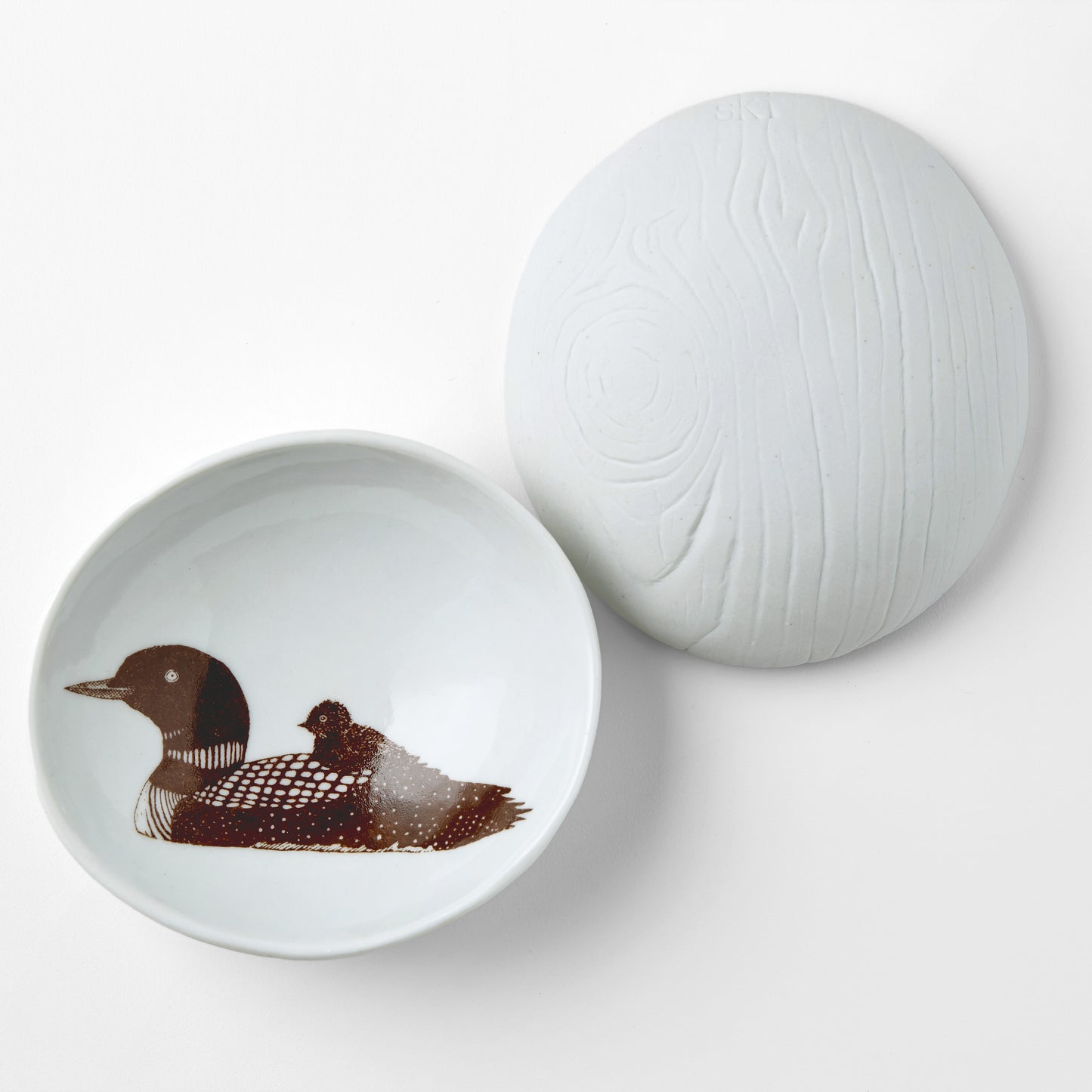 Loon Woodgrain Dish