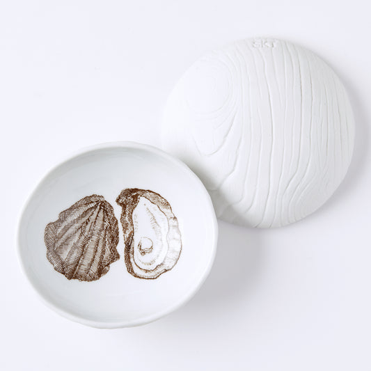 Oyster Woodgrain Dish