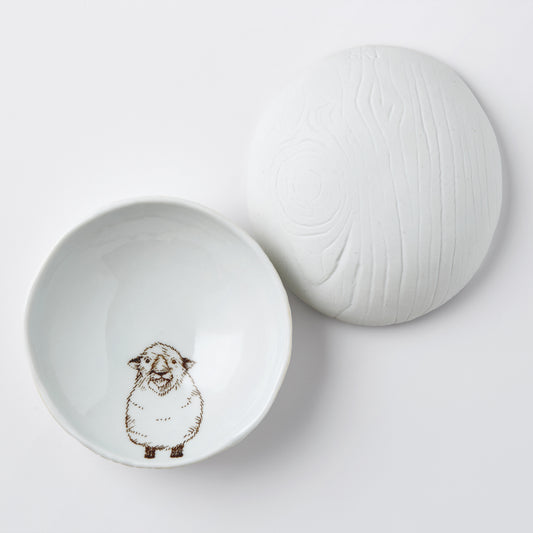 Sheep Woodgrain Dish