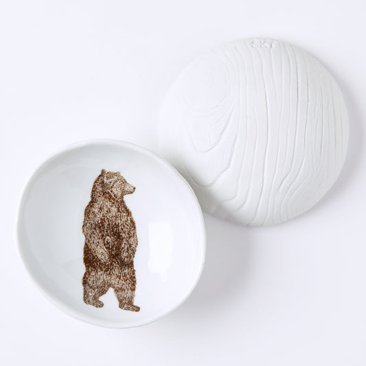 Standing Bear Woodgrain Dish